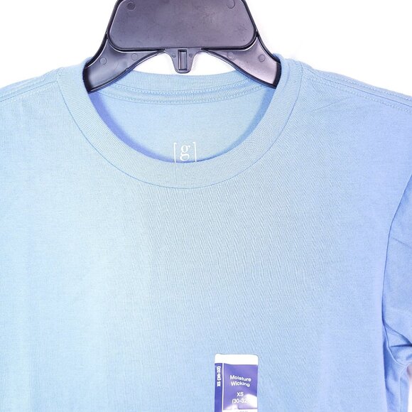 George Men's Crew Neck Short Sleeve Moisture Wicking Tee Blue Ash X-Small - Picture 2 of 7